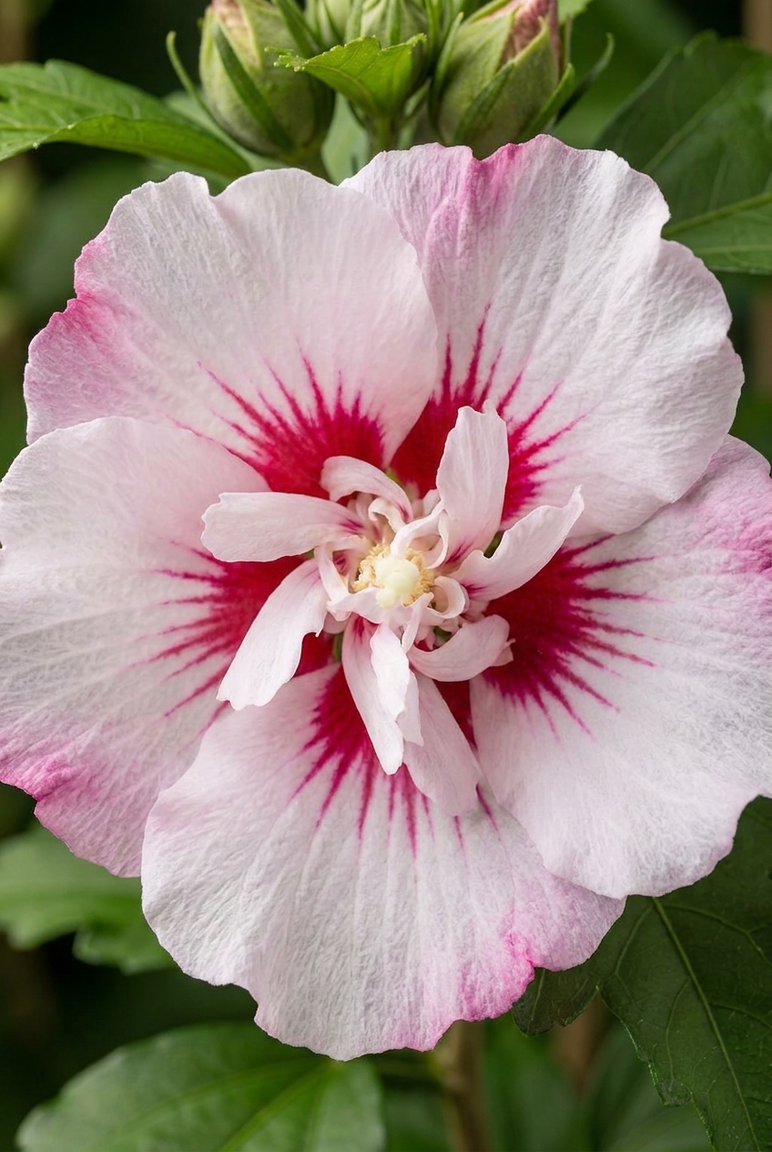 Straucheibisch; Scharonrose; Syrischer Eibisch; Garteneibisch; Festblume; Rosan-Eibisch; Gartenhibiskus