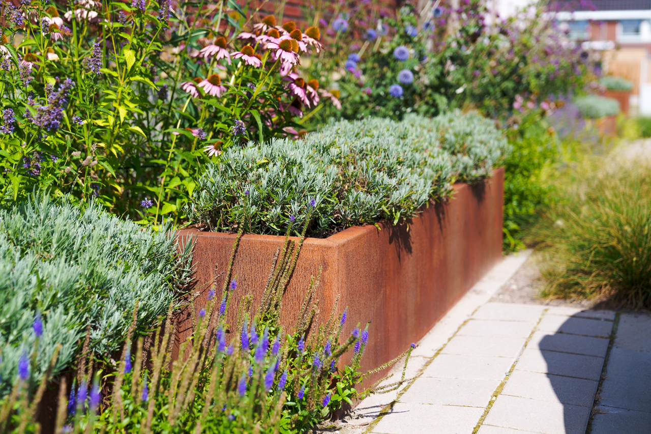 CARREZ mit Boden - Corten Stahl